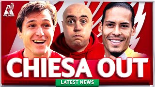 CHIESA INJURY CONCERN + VAN DIJK CONTRACT DEMANDS REVEALED! Liverpool FC Latest News