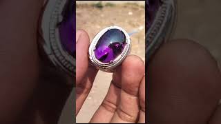 Batu permata kecubung amethyst Kalimantan warna ungu bentoel #shortvideo