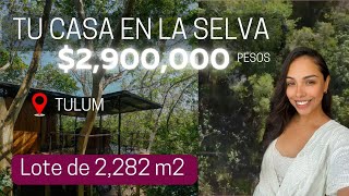 Terreno con escritura publica en venta a 15 min del centro de Tulum, Quintana Roo