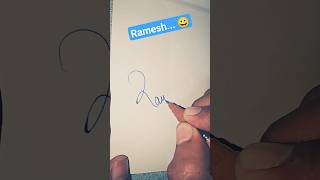 Ramesh.... 😀 simple signature. 😀#trending #signature #name