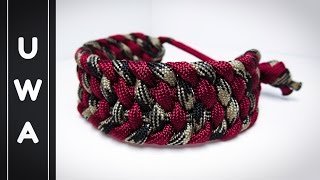 How to make The Seamless Flat Braid Paracord Bracelet [NO BUCKLE NEEDED] [UWA ORIGINAL]