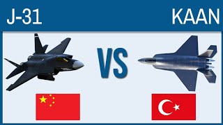 J-31 VS TAI/TFX-KAAN - Top Fighter Jets of the World Compared