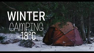 Kylmää kyytiä - Winter camping -18°C