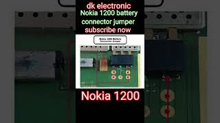 Nokia 1200 battery connector jumper wire solution @NokiaPhonesCollection