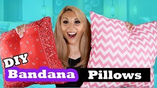 Dollar Store Bandana Pillows DIY Tutorial - Episode 15