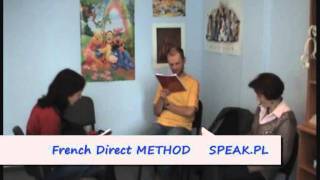 French lesson reading DIRECT METHOD SPEAK.PL