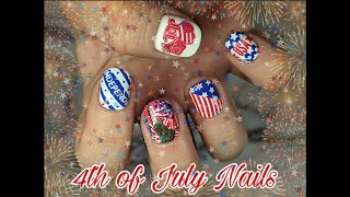 4th of July Nails