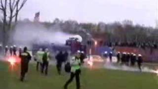 Piast Gliwice zadyma z Ruchem Chorzów 2004