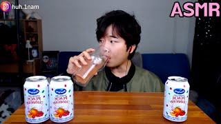 숙취에 좋은 탄산음료 먹어보기! 오션스프레이 스파클링 피치 크랜베리!!! Eating Sound Mukbang ASMR