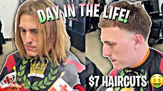 Day in Life as a Student Barber 👀📈 | First Vlog |