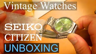 RETIZM / UNBOXING 01 / VINTAGE WATCHES / JAPAN / SEIKO / CITIZEN / ヴィンテージ時計　開封動画