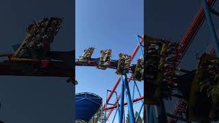 Superman rollercoaster with slow motion