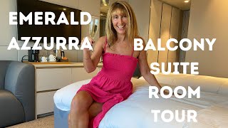 EMERALD AZZURRA: LUXURY SUPERYACHT CRUISE CABIN BALCONY SUITE  TOUR #504 (EMERALD CRUISES)