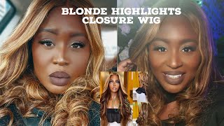 Highlights Blonde Closure Wig ft. Another Black-Owned Hair Co. Cyn Spade Collection