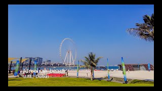 Best PUBLIC Beach in Dubai, JBR daytime walk, November 2022