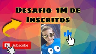 Vou lançar um desafio ! 1 Milhão de Likes 😍 e Também 1 Milhão de Inscritos 🙏🏻👏😃