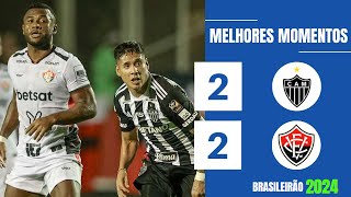 ATLÉTICO-MG 2 X 2 VITÓRIA | GOLS E MELHORES MOMENTOS | 29ª RODADA BRASILEIRÃO 2024