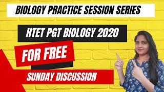 HTET PGT biology 2020 || Biology Practice Series #biology #practiceset #htet