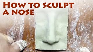 How to sculpt nose? Sculpture Learning