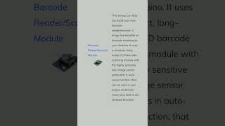 Barcode scanner and reader module             #shorts #shortsfeed