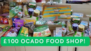 OCADO FOOD DELIVERY | £100 FOOD SHOP!