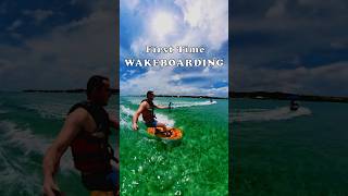 I learned how to do Wakeboarding! #insta360oner #wakeboarding #sanandrés #colombia