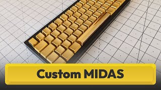 Teclado de oro estilo bling-bling en Tofu60 2.0