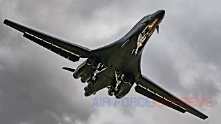 B-1B Lancer Bomber RAF Fairford Maintenance and Night Operation