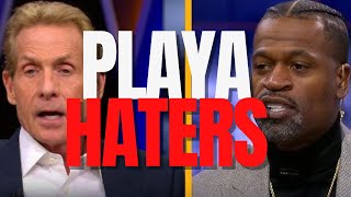 Shannon Sharpe GETS ROASTED BY Skip Bayless and Stephen Jackson!