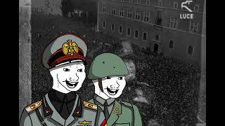 Vincere! Vincere! Vincere! but you're listening to Mussolini's war speech