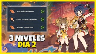 🧩Gastrosombras de papel día 2 (lvl: 4, 5 y 6)💎| Genshin Impact