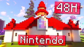 48H pour créer NINTENDO dans MINECRAFT !