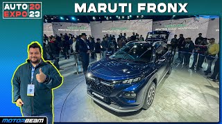 Maruti Fronx Hai Baleno Ka Muscular Bhai | 2023 Auto Expo | MotorBeam हिंदी