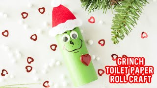 How to Make A Grinch Toilet Paper Roll Craft for Kids