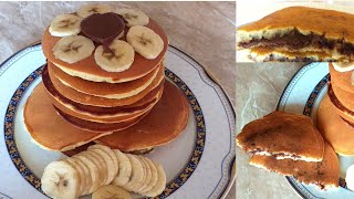 Անչափ համեղ #ՓԱՆՔԵՅՔ` Նուտելլայի միջուկով Nutella stuffed Pancakes Вкусные панкейки с Нутеллой