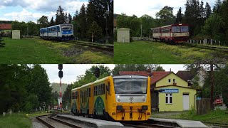 Vlaky ve stanici Hvězdonice 30.5.2020