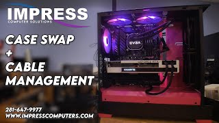 How to swap computer components to a different case and do cable management - Impress Computers