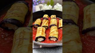 Grilled eggplant rollatini #recipe #easy #vegetables #homemade #shorts #yummy