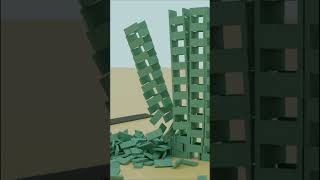 DOMINO CHAIN REACTION ANIMATION #shorts