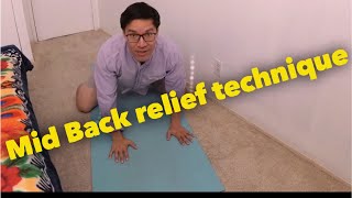 How to Relieve Mid Back Pain Tightness with Yoga Stretch