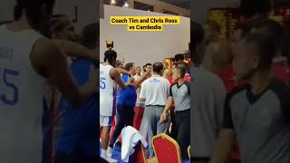 Coach Tim Cone and Chris Ross nakipag sagutan sa Cambodia #youtubeshorts #shorts #gilas #seagames