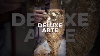 Gold Leaf Finishing on Wood Furniture by Deluxe Arte #furniture #shorts