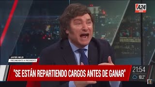 "Yo le avisé a Bullrich que la iban a traicionar" Milei sobre las peleas de Juntos x el Cargo-6/6/23