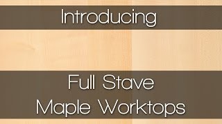 Full Stave Maple Worktops - Wood Kitchen Worktops by Worktop Express