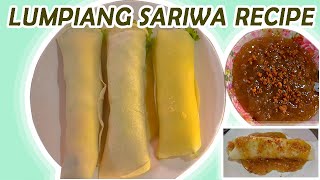 LUMPIANG SARIWA RECIPE | FRESH LUMPIA RECIPE | JIN