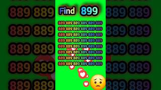 Find the 899 number #subscribe #music #puzzle #shorts