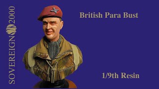 Sovereign 2000 S2KB013  British Para 1/9th resin bust