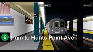 IRT Subway: Hunts Point Ave bound R62A (6) train Entering 86th St (Upper Level)