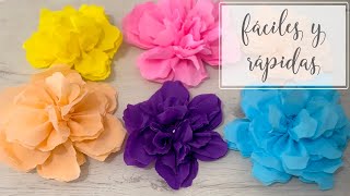 Flores de papel crepe