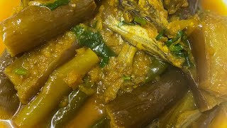 Begun dea Tangra Macher Jhal // Aubergine 🍆 Fish 🐟 Recipe #bangladeshi Fish